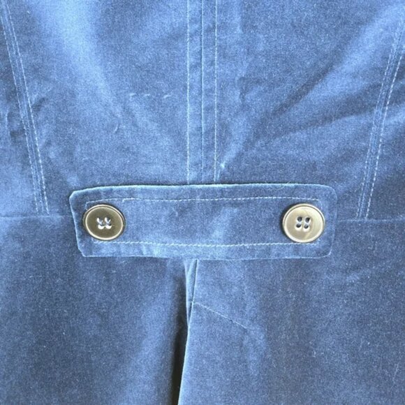 Bebe Blue Velvet Double Breasted Blazer Size Medium - Picture 10 of 17
